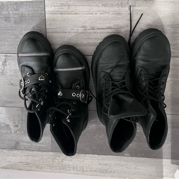 2 PAIR OF BOOTS SIZE EU 38 US8 PRICE FOR BOTH - Picture 2 of 2